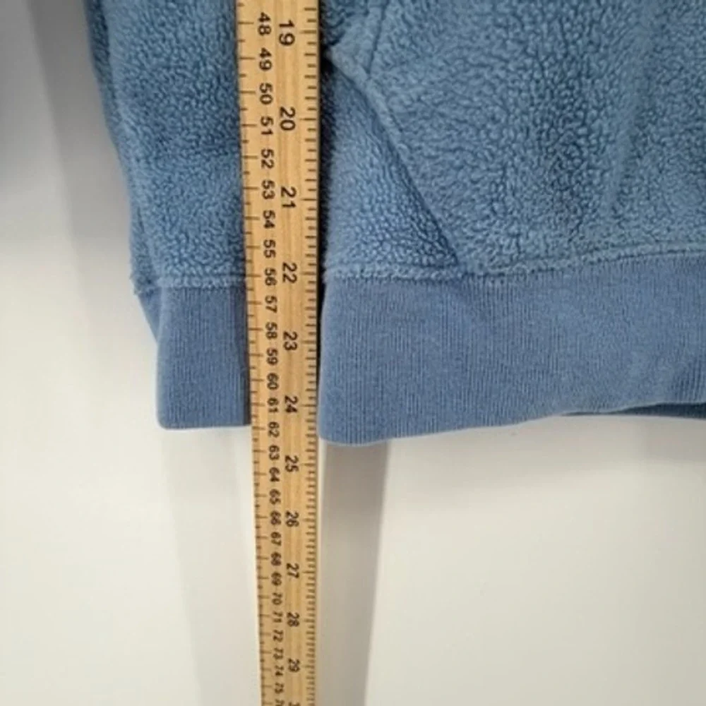 Gap Kids Blue Fleece Arch Logo Pullover Hoodie‎ XL EST 1969 Patch